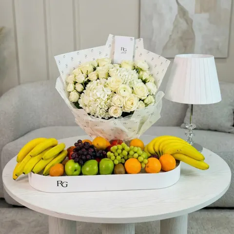 باقة ورد مع فواكه رقم.27403