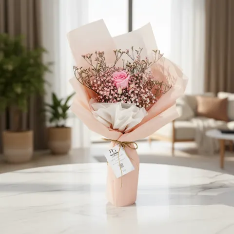 باقة ورود ناعمه رقم75