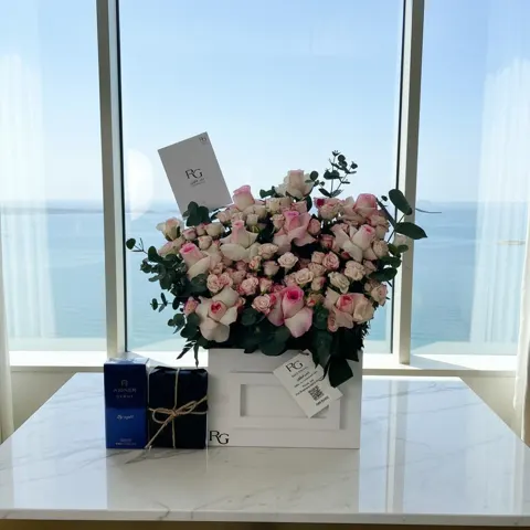 بوكس ورد مع عطر اجنر ديبوت باي نايت او دي بارفان 100 مل رقم.17099