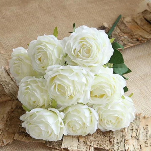 ورد ابيض اصطناعي ٢٠ قطعه رقم.4275