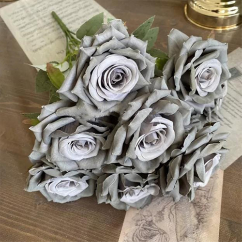 ورد رمادي اصطناعي 7 قطعه رقم.4285