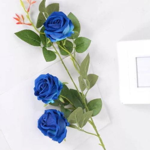 بيبي روز ازرق اصطناعي٣ قطع رقم.4308