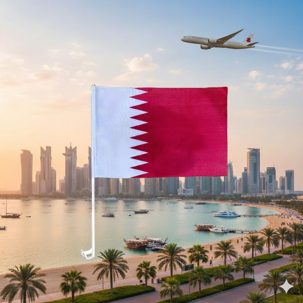 علم قطر – 3 قطع رقم.25758
