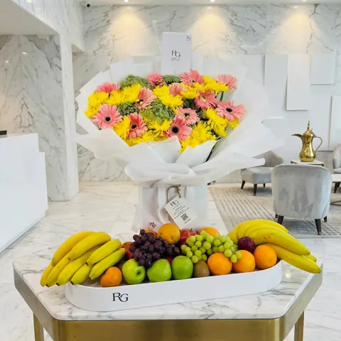 باقة ورد مع فواكه رقم.16951