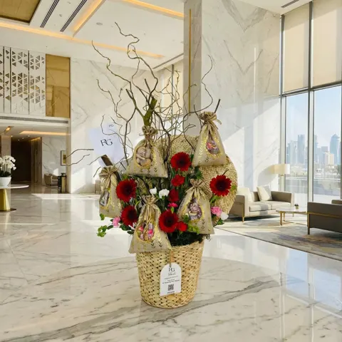 ورد مع قرقيعان رقم.26754