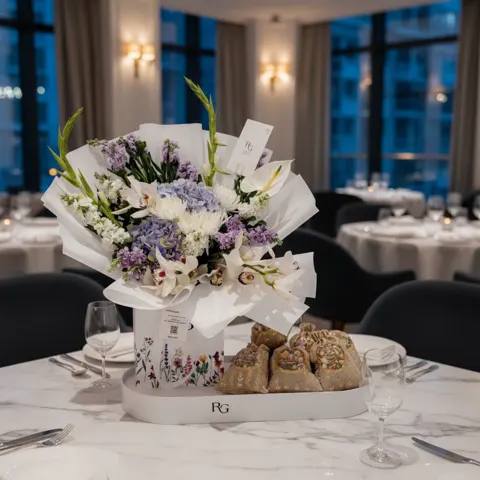 باقة ورد مع قرقيعان رقم.17316