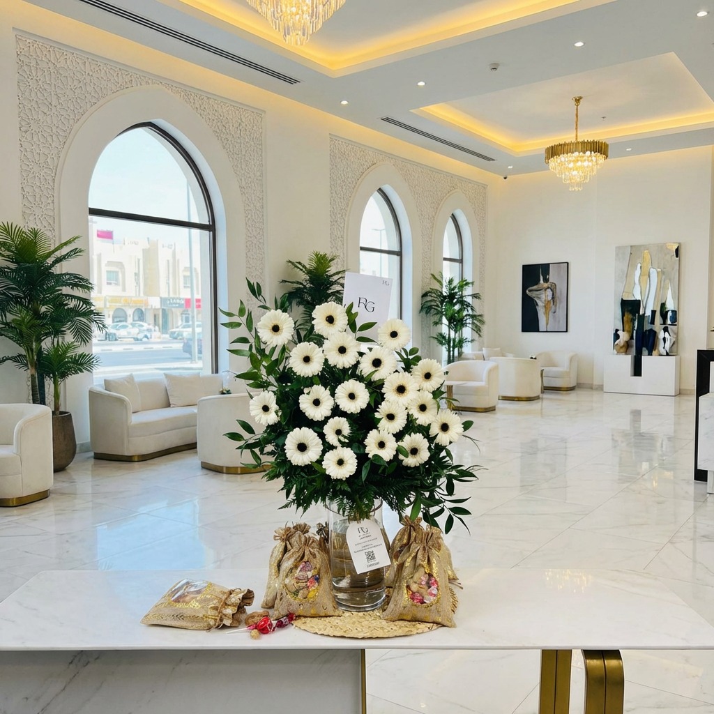 فازة ورد مع قرقيعان رقم.26788