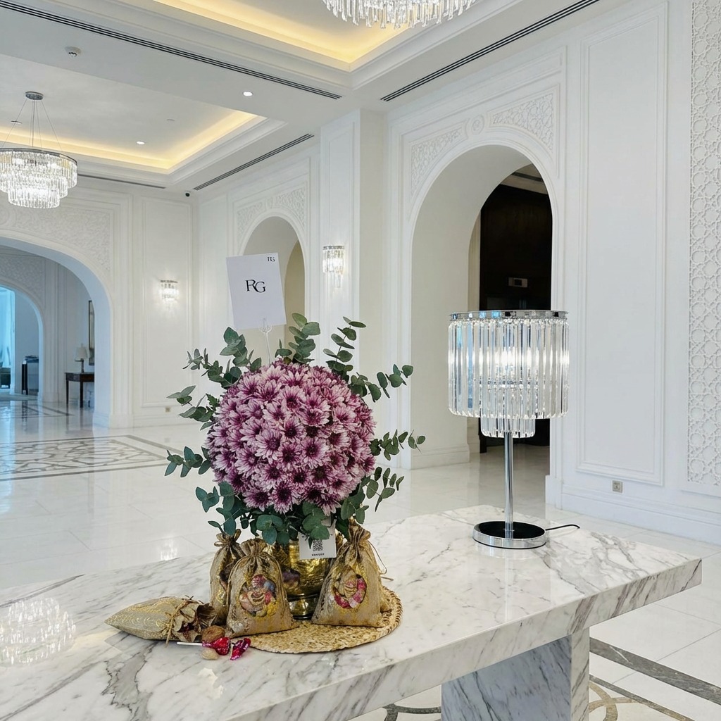 فازة ورد مع قرقيعان رقم.26782