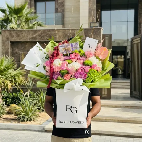 باقة ورد مع فلوس رقم.28535