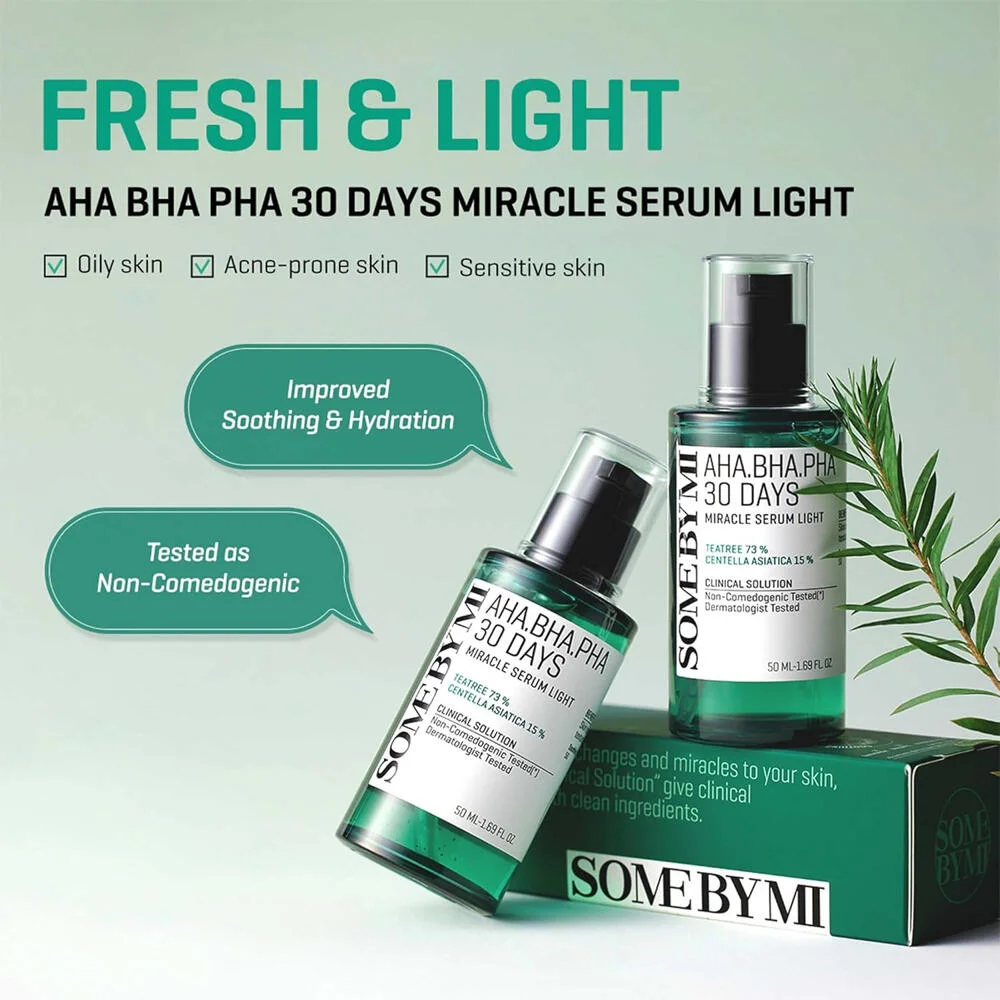 سيروم AHA.BHA.PHA Serum Light من سوم باي مي ميراكل لمدة 30 يوم، 50 مل، رقم 11054