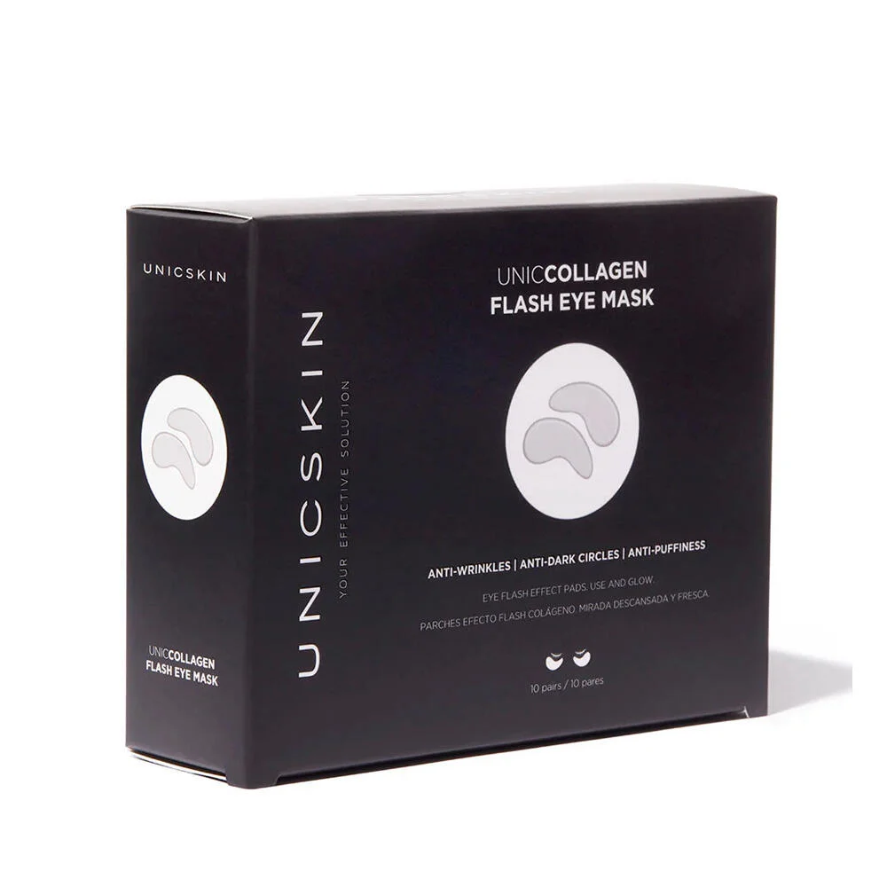 قناع العين كولاجين فلاش من UNICSKIN، 10 أزواج، رقم 12803