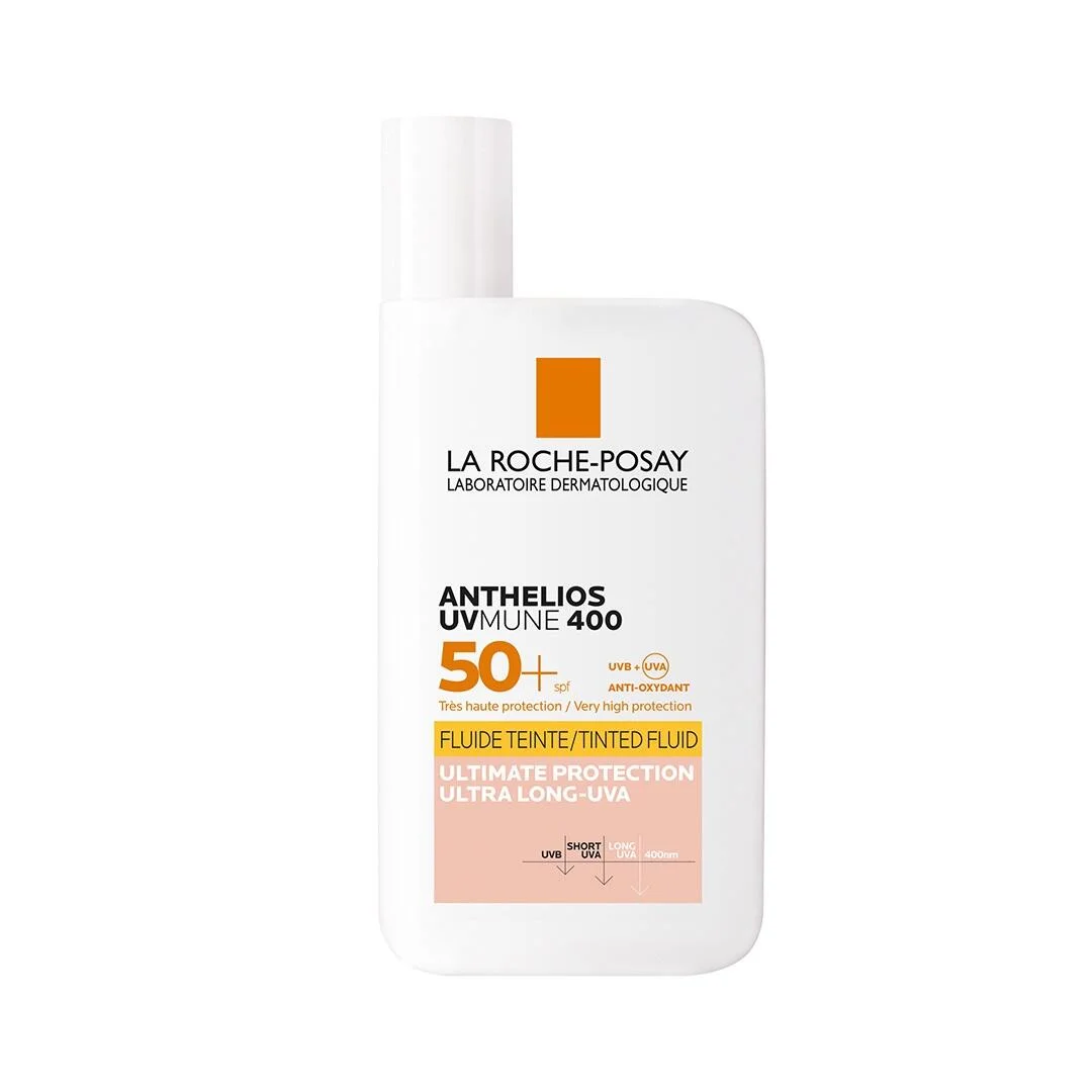 واقي الشمس السائل الملون Anthelios UVMune 400 من لاوش بوزيه بعامل حماية من الشمس SPF50+، 50 مل، رقم 9316