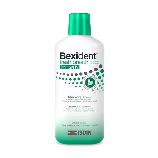 غسول الفم ISDIN Bexident Fresh Breath 24h CPC+Cymenol 500ml رقم 10630