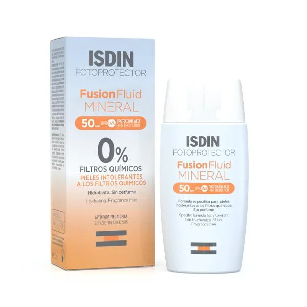 سائل حماية البشرة من الشمس ISDIN Fotoprotector Fusion المعدني SPF50+ 50 مل رقم 13163