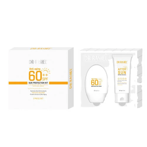 دكتور راشيل مجموعة الحماية من الشمس المضادة للشيخوخة بعامل حماية من الشمس 60+SPF عدد 2 قطعة رقم 8696