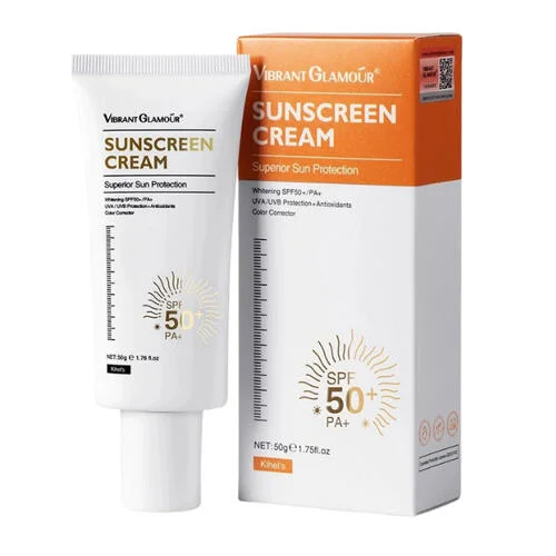 كريم الوقاية من الشمس فايبرنت جلامور حماية فائقة من الشمس SPF50+PA+ 50 جرام رقم 8821