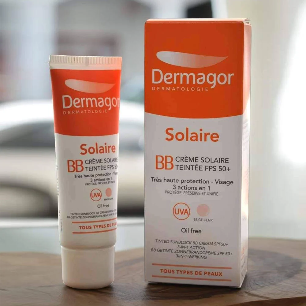 كريم الحماية من أشعة الشمس Dermagor Solaire Tinted BB Suns Cream SPF50+ 40 مل رقم 13041