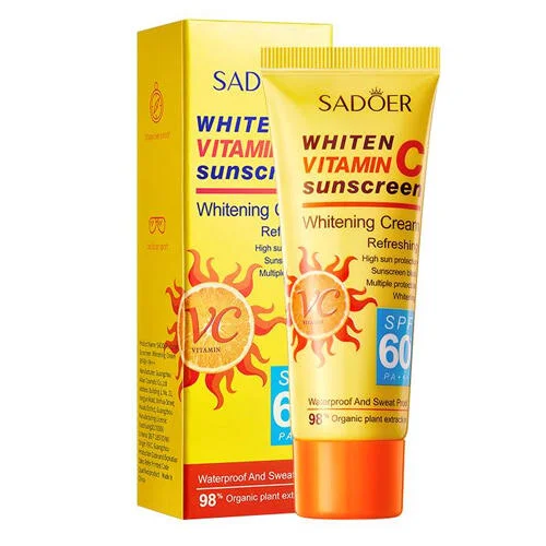 كريم التبييض سادور بالفيتامين سي الواقي من الشمس SPF60+ 40 جم رقم 8807