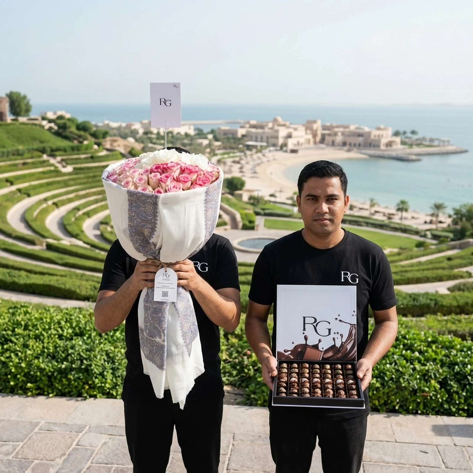 باقة ورد مع شوكولاته رقم.25458