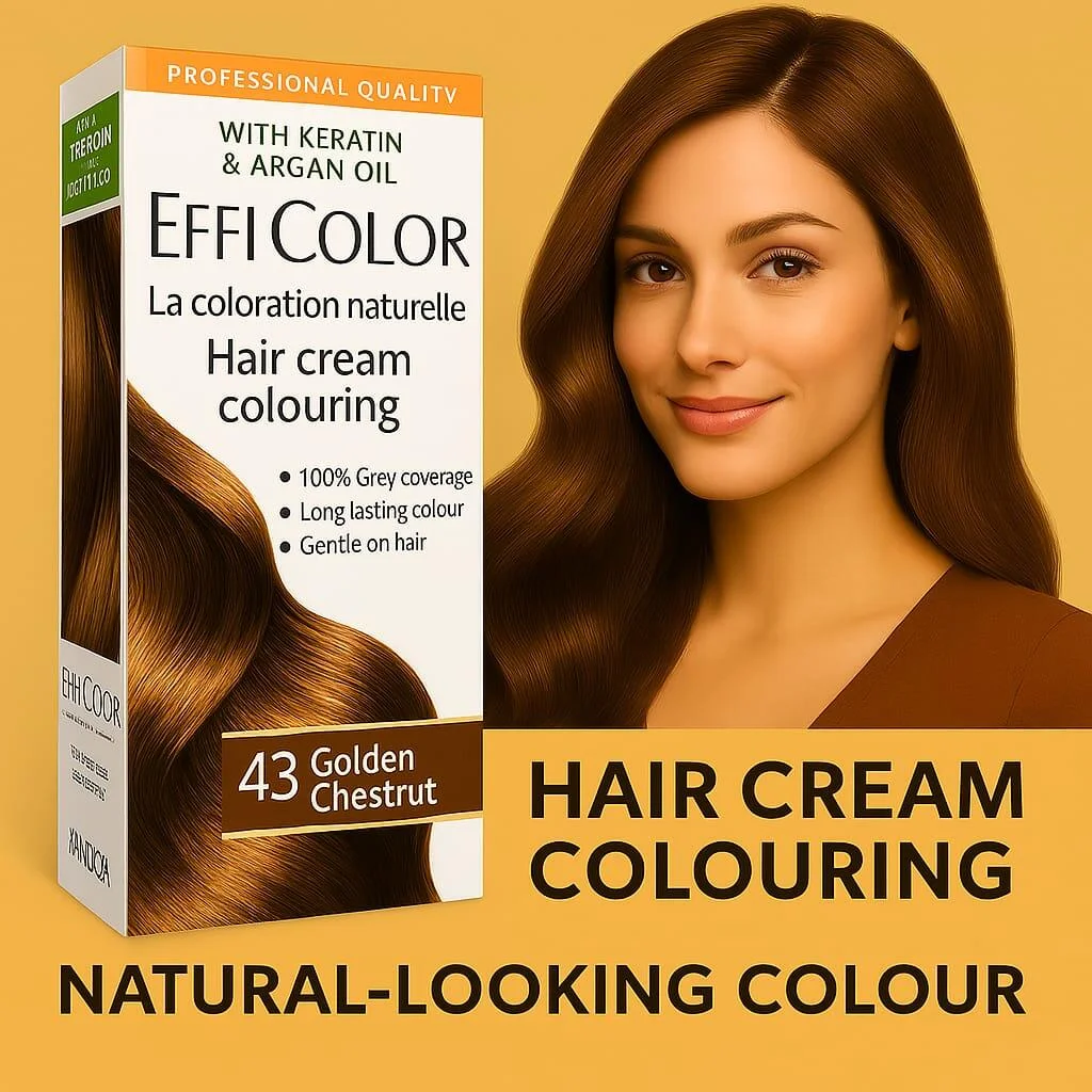 كريم تلوين الشعر Effi Color 43 ذهبي كستنائي رقم 10834