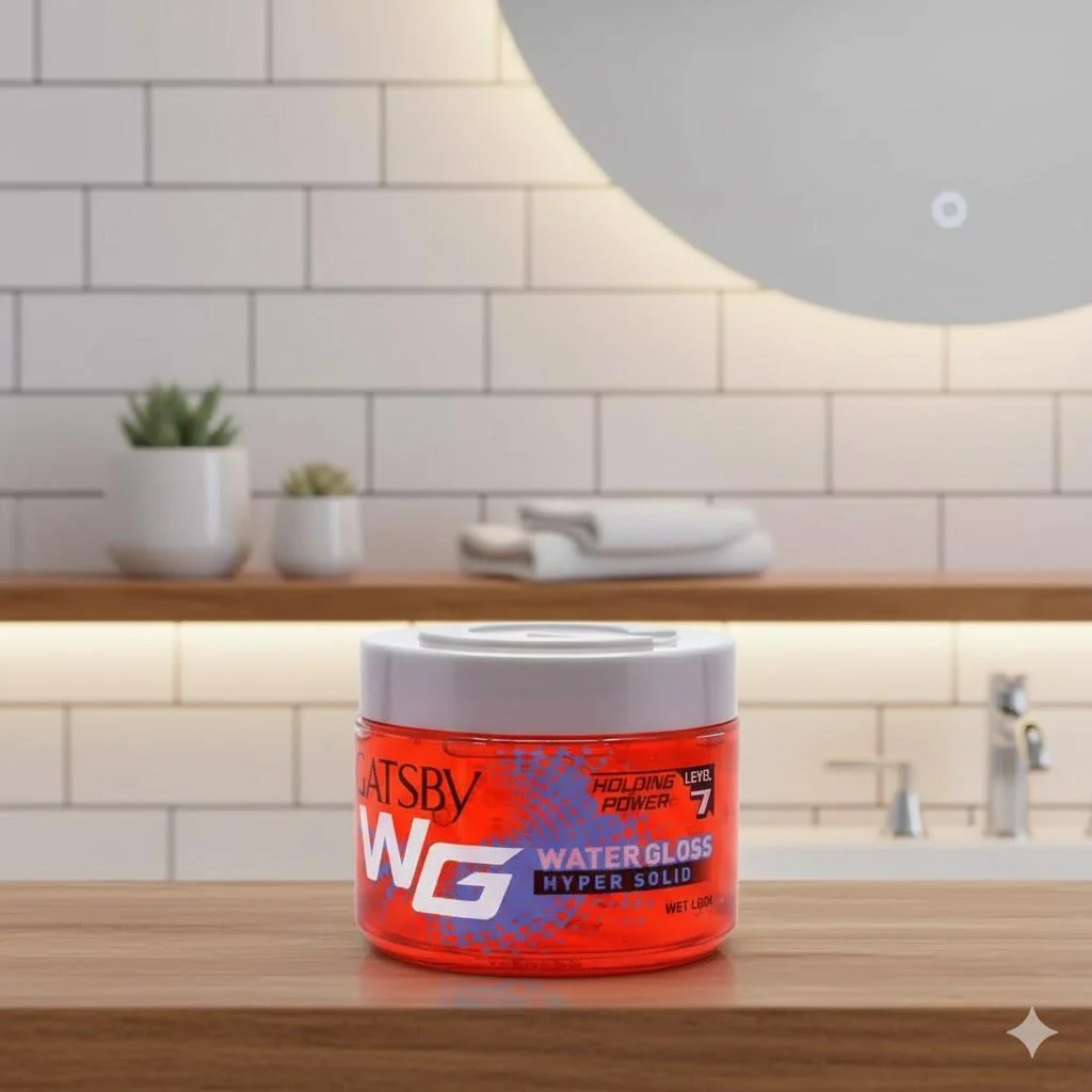 جل تصفيف الشعر Gatsby WG Water Gloss Hyper Solid بمستوى ثبات 7، 300 جم رقم 14855