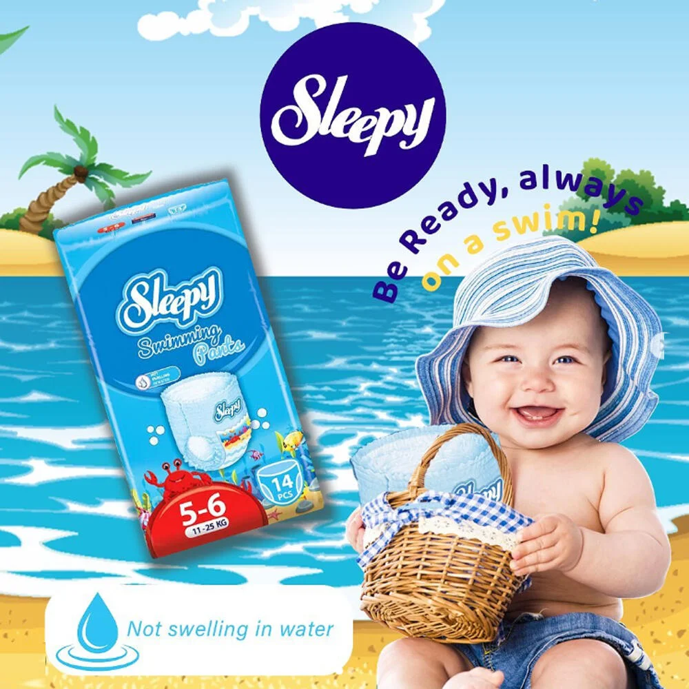 حفاضات سليبي للسباحة Sleepy (5-6) (11-25 كجم) 14 قطعة رقم 12981
