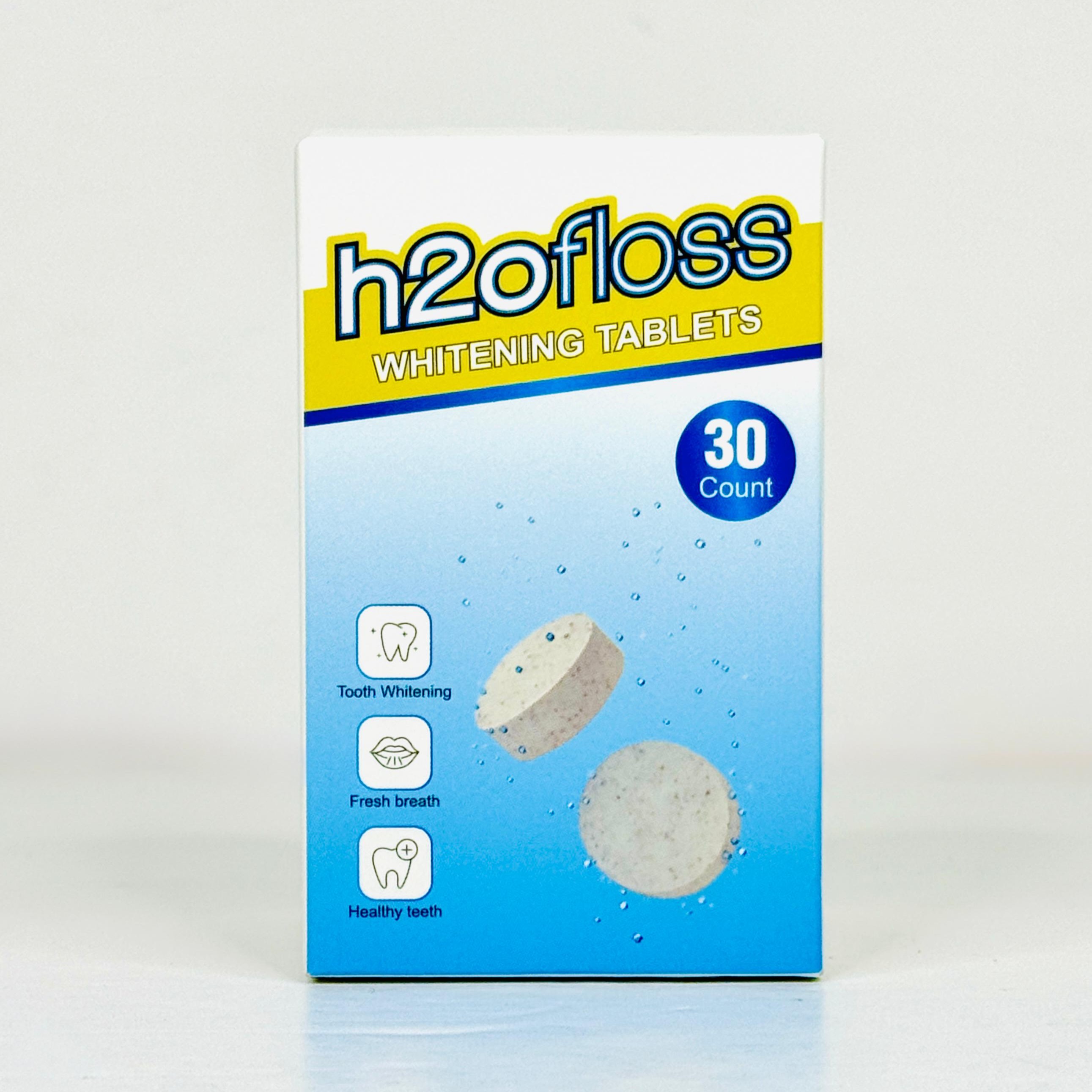 أقراص تبييض الأسنان H2O Floss، 30 قرصًا، رقم 13309