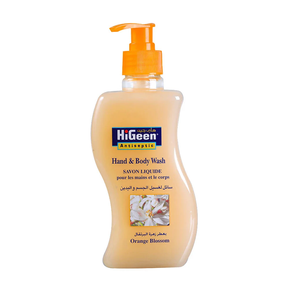 HiGeen® مطهر غسول لليدين والجسم بزهر البرتقال 500 مل رقم. 1341