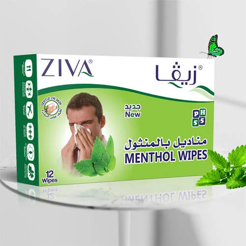 مناديل زيفا بالمنثول 12 منديل رقم 9852