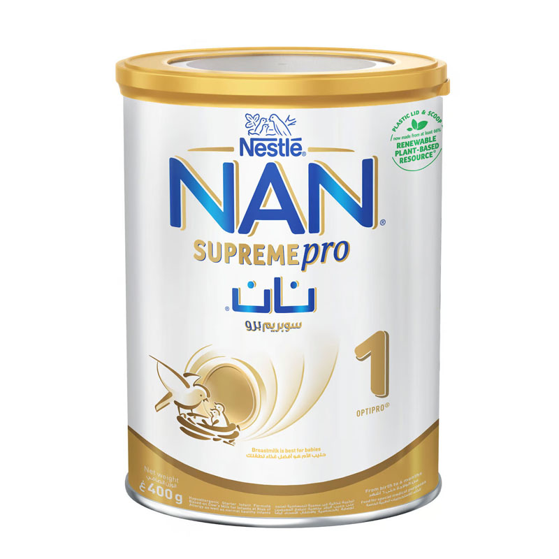 نستله نان سوبريم برو حليب 1، 0-6شهور، 400 جم، رقم 0121