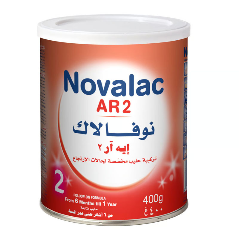 نوفالاك AR2 2، تركيبة حليب للمتابعة 6 أشهر - 1 سنة، 400 جرام رقم 0166