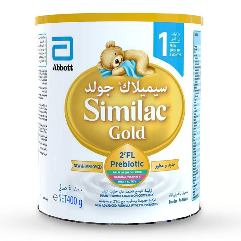 سيميلاك جولد 1 تركيبة حليب للرضع من 0 إلى 6 أشهر، 400 جرام، رقم 0181