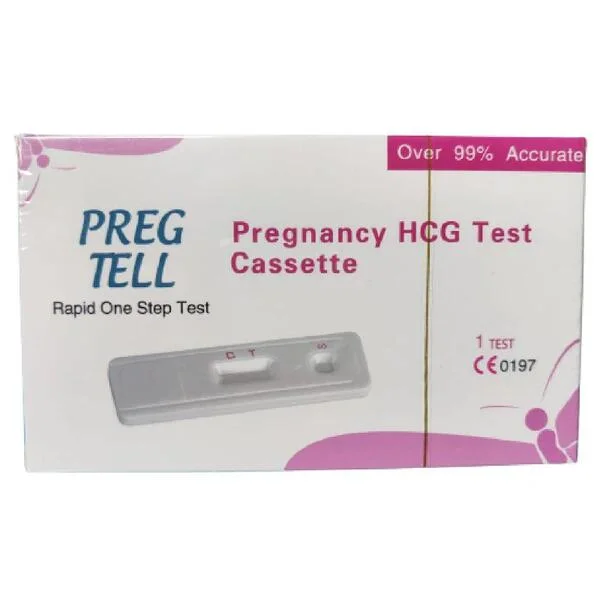 شريط اختبار الحمل Preg Tell HCG 1 اختبار رقم 8995