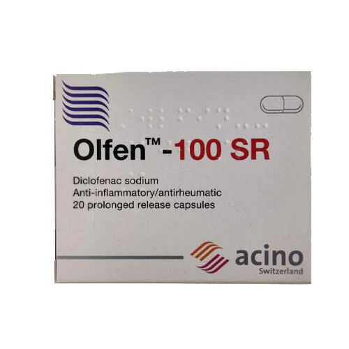 أولفين 100SR ديكلوفيناك الصوديوم 20 كبسولة رقم 10012