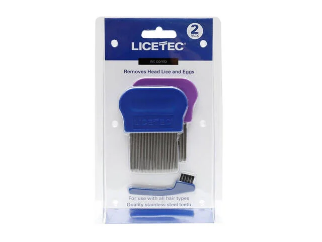 مشط Licetec Nit لإزالة قمل الرأس وبيضه، عبوتان، رقم 9813