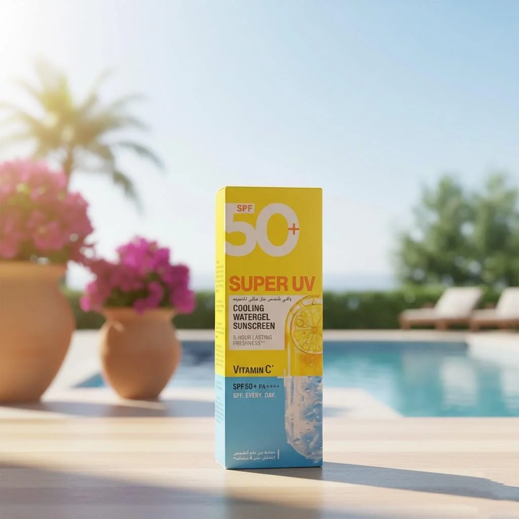 واقي شمس غارنييه سوبر UV جل مائي مبرد SPF50+ – 30 مل – رقم 15461