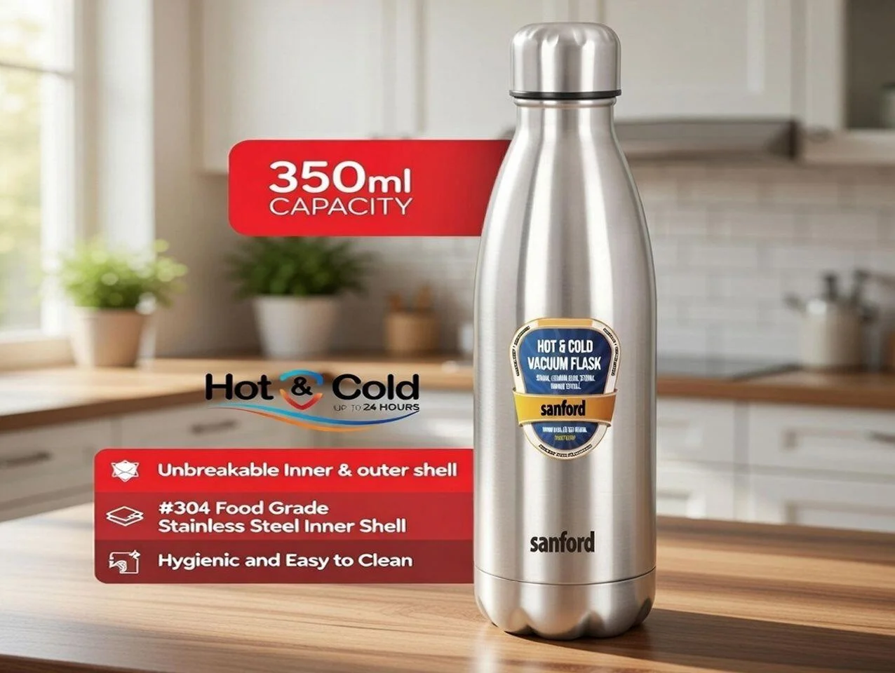 قارورة حفظ حراري سانفورد – 350 مل (SF1628SVF) رقم.22901