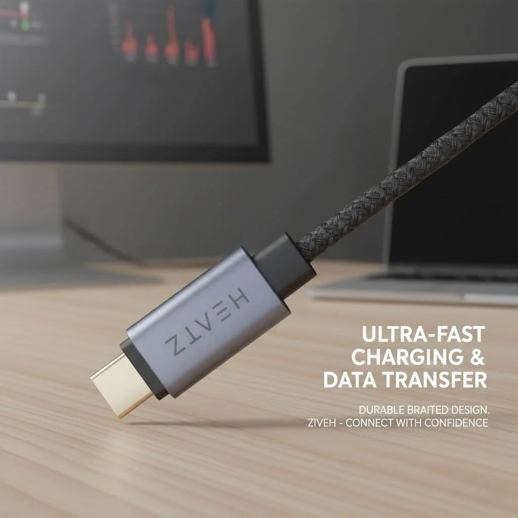 كابل شحن سريع USB-C من هيتز – موديل ZC35 رقم.21924