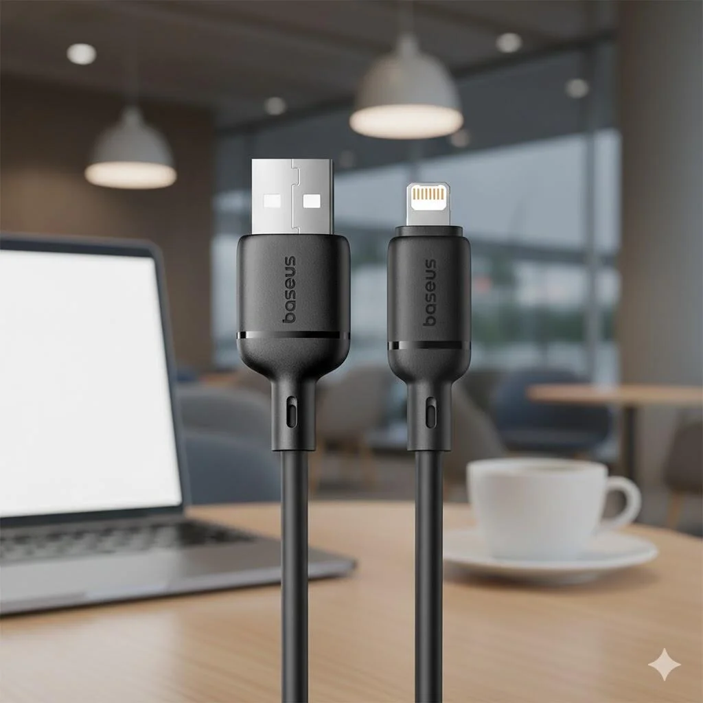 كابل شحن سريع باسيوس Silky من USB-A إلى آيفون بطول 1 متر رقم.21399