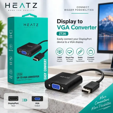 محول شاشة Heatz إلى VGA - ZT26 رقم.28906