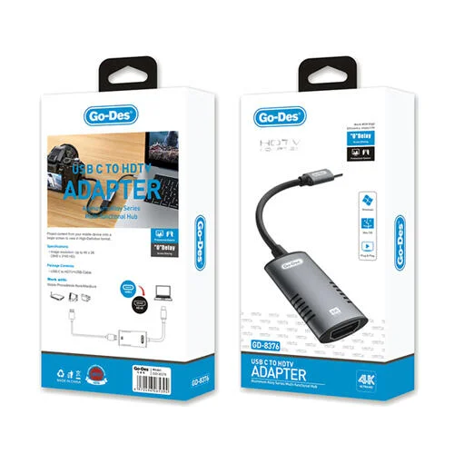 محول Godes من USB-C إلى HDTV GD-8376 رقم.5460E