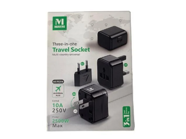 مقبس السفر 3 في 1 من مارفرز MS-tc216 رقم.9221E