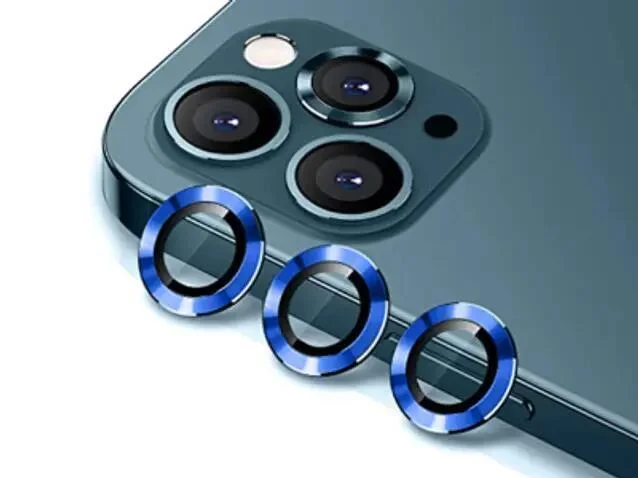 فيلم كاميرا زجاج 9H iphone 12 pro أزرق غامق رقم.9858E