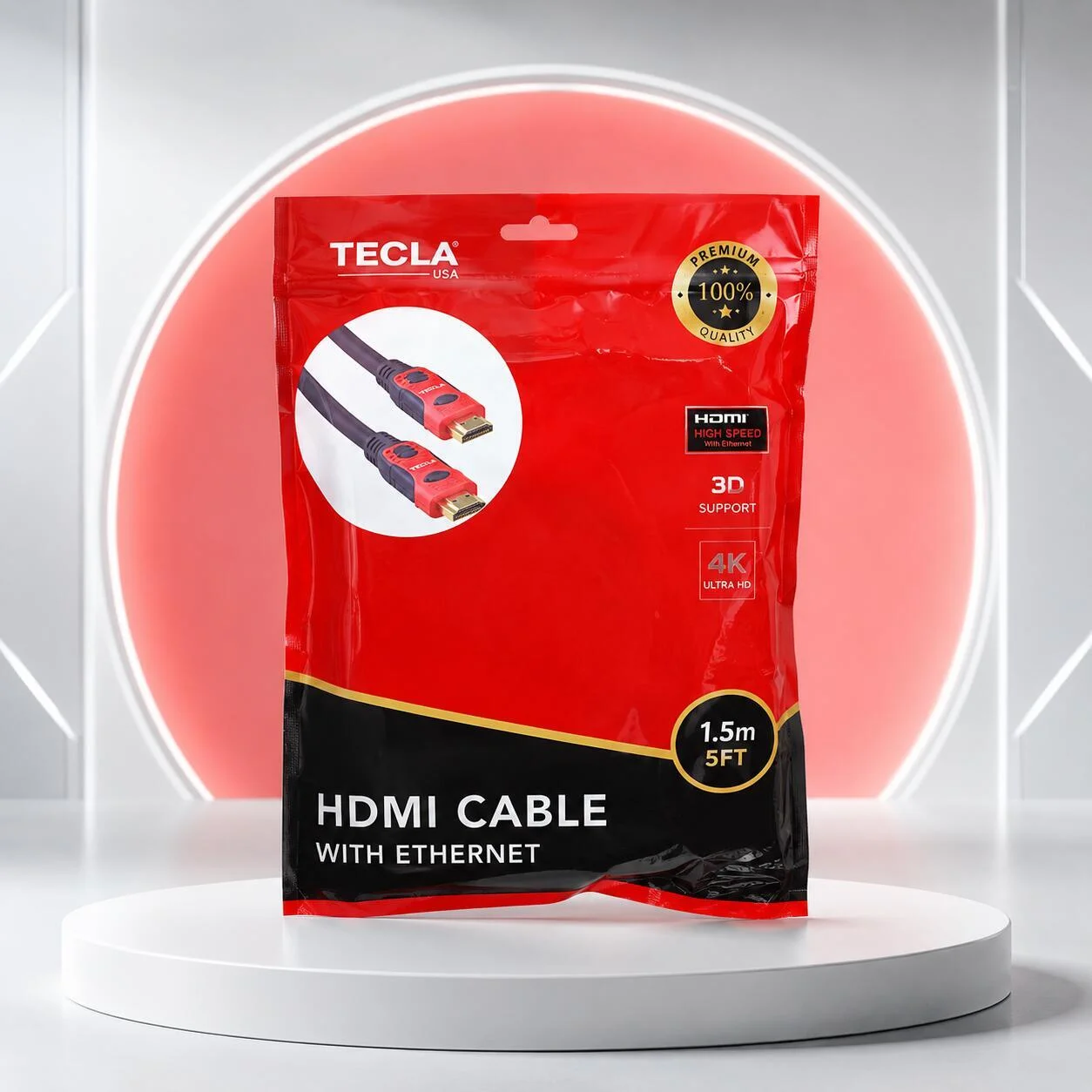 كابل تيكسا HDMI مع إيثرنت بطول 1.8 متر - TCS-HR1 رقم.27503