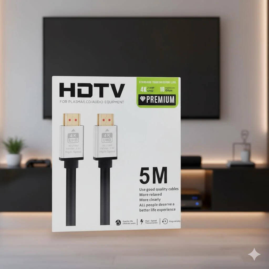 كابل بلازما HDTV وLCD ومعدات الصوت بطول 5 أمتار رقم.20548