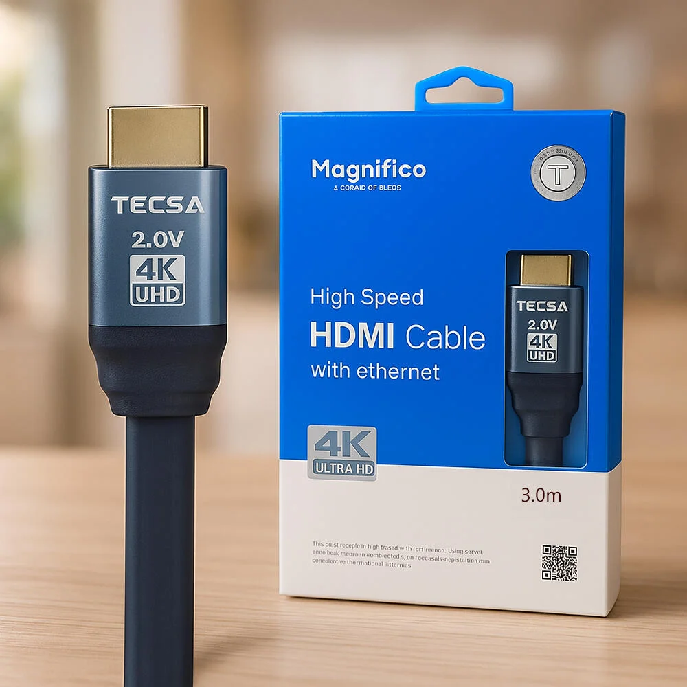 كابل HDMI من ماجنيفيكو مع إيثرنت 4K فائق الوضوح بطول 3.0 متر رقم TCS-HF3 رقم.19081
