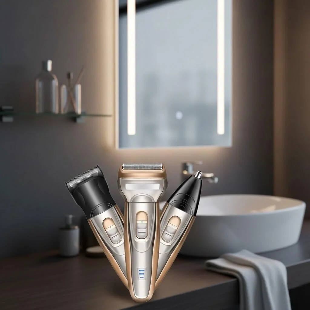 ماكينة حلاقة وتشذيب أنف قابلة للشحن عبر USB TrimmerX – موديل TM-T20 رقم.21937