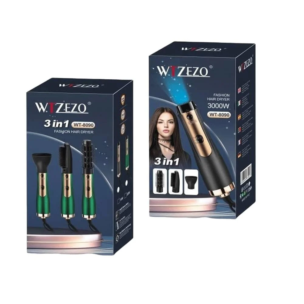 مجفف شعر 3 في 1 من Wtzezo بقوة 3000 واط رقم.15167