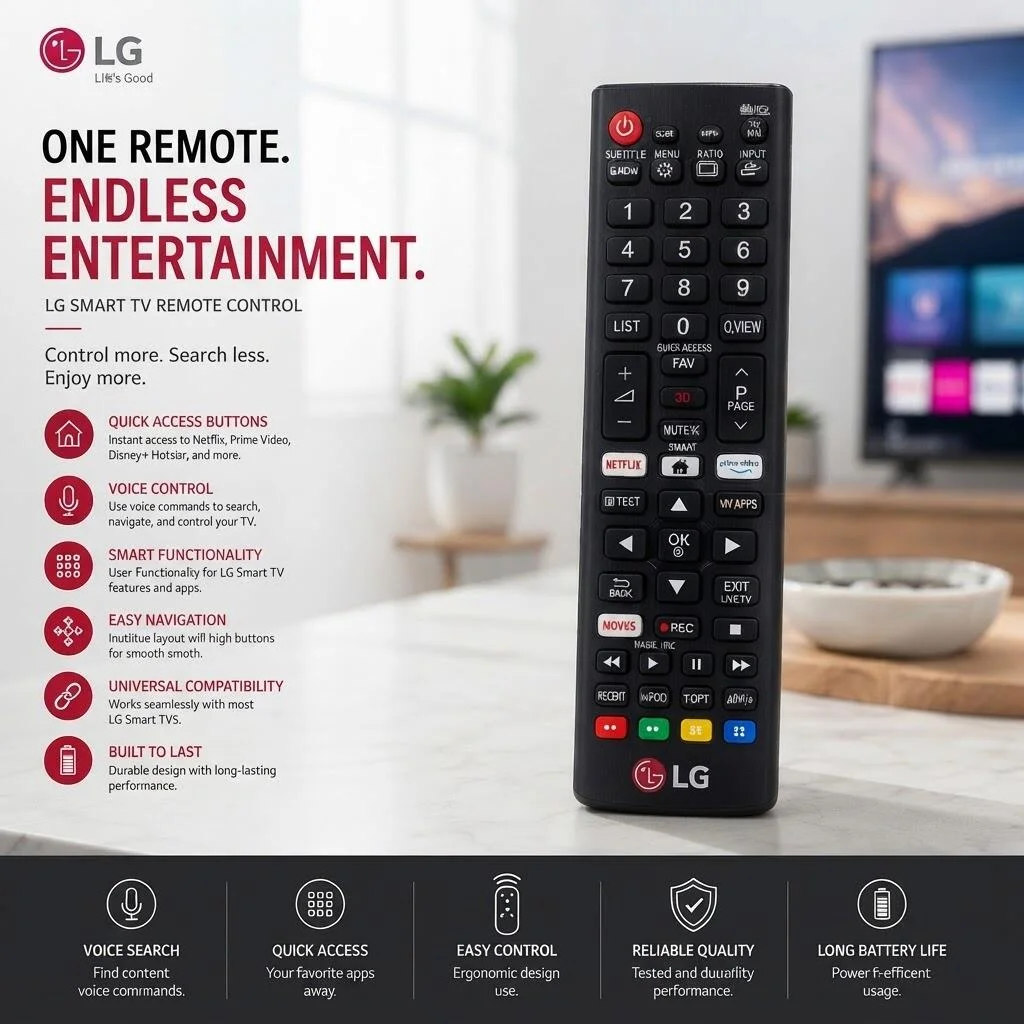 جهاز تحكم لتلفزيون LG رقم.29344