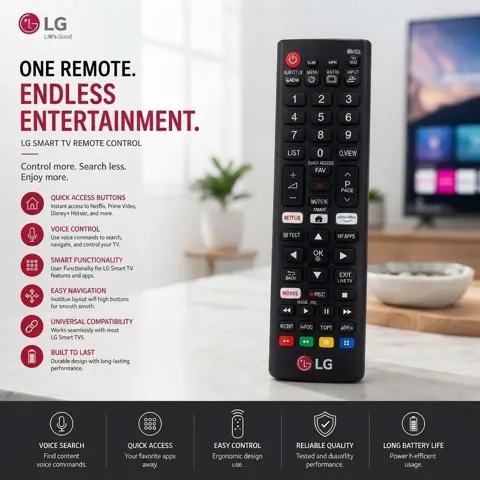 جهاز تحكم لتلفزيون LG رقم.29344